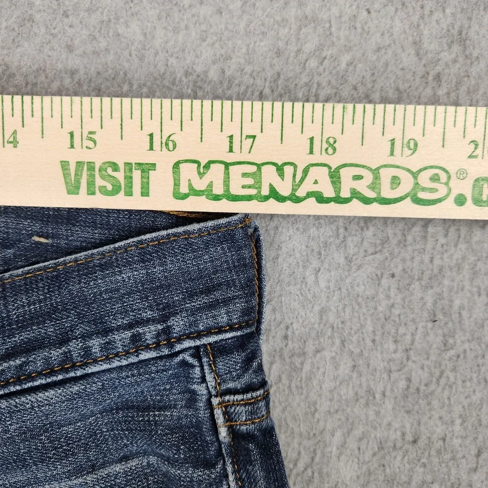 American Eagle Original Boot Jeans Mens 34x34 Blue Denim Medium Wash Distressed